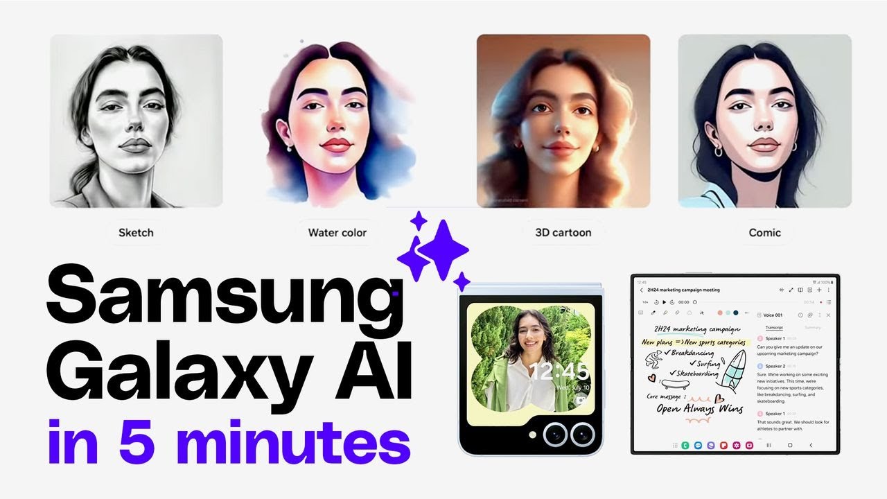 AI announcements from Samsung Unpacked 2024